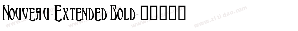 Nouveau-Extended Bold字体转换
